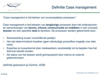 Case Management @ Vlaamse Overheid: Project Alpha | PPTX