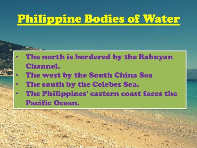 Philippine Map Bodies Of Water