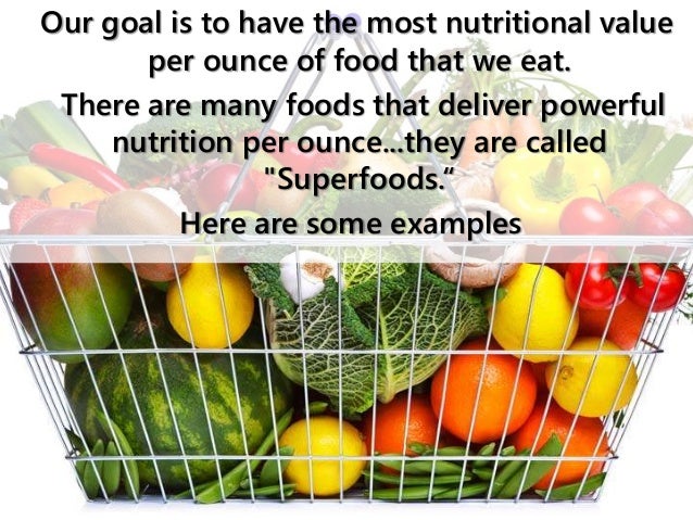 the most nutritionally dense foods