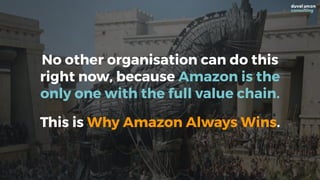 No other organisation can do this
right now, because Amazon is the
only one with the full value chain.
This is Why Amazon ...
