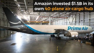 Amazon invested $1.5B in its
own 40-plane air cargo hub
 