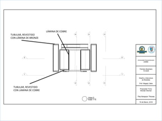 Universidad  Iberoamericana
UNIBE
Pamela  Alcantara
14-­0225
Diseño  y  Estructura
de  Muebles
Prof.  Magaly  Caba
Propuesta  Trono
Wonder  Woman
The  Amazon  Throne
16  de  Marzo,  2016
Vista  D
Scale:  1:10
  
1 1
2 2
33
44
55
TUBULAR,	
  REVESTIDO	
  	
  
CON	
  LÁMINA	
  DE	
  BRONZE	
  
TUBULAR,	
  REVESTIDO	
  	
  
CON	
  LÁMINA	
  DE	
  COBRE	
  
LÁMINA	
  DE	
  COBRE	
  
 
