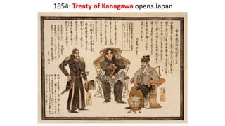 1854: Treaty of Kanagawa opens Japan
 
