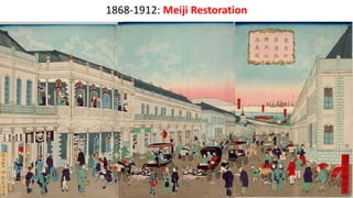 1868-1912: Meiji Restoration
 