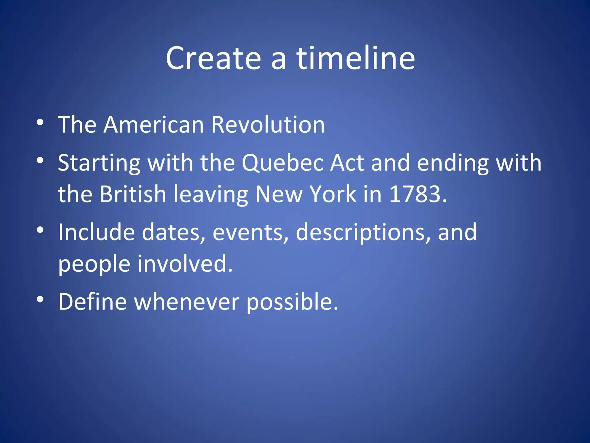 The american revolution | PPT