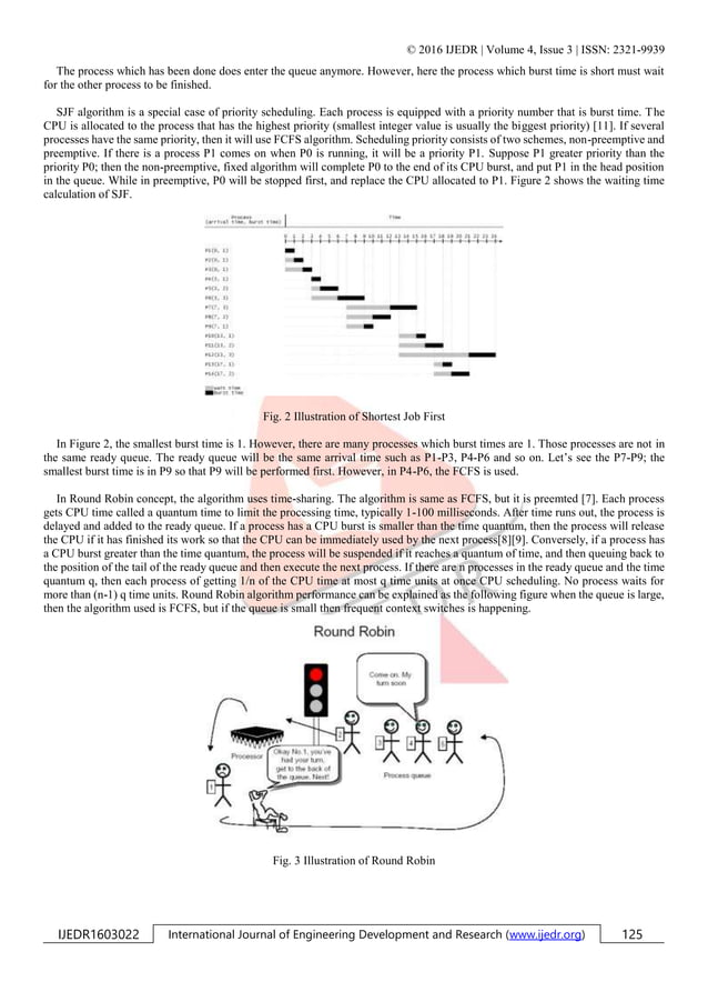 Comparison Analysis of CPU Scheduling : FCFS, SJF and Round Robin