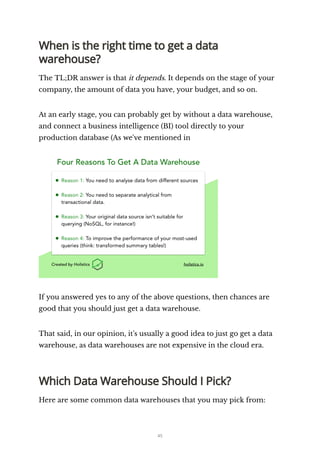 The Analytics Stack Guidebook (Holistics) | PDF