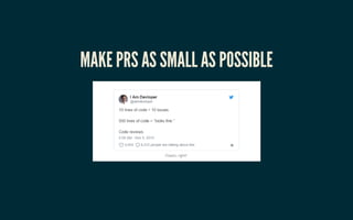 MAKE PRS AS SMALL AS POSSIBLEMAKE PRS AS SMALL AS POSSIBLE
 