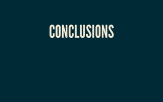 CONCLUSIONSCONCLUSIONS
 