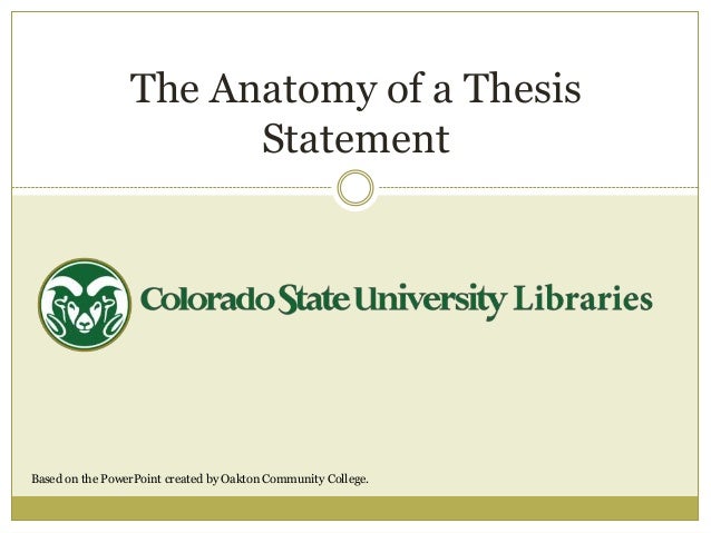 thesis statement anatomy thesis statement anatomy
