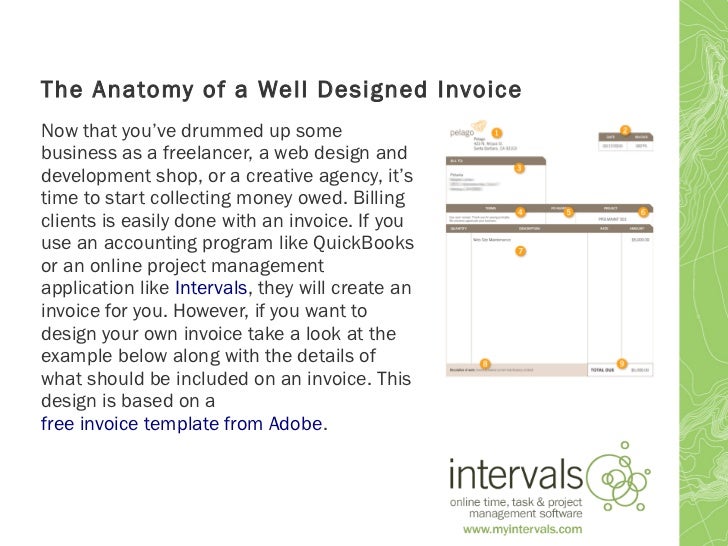 the anatomy of a well designed invoice