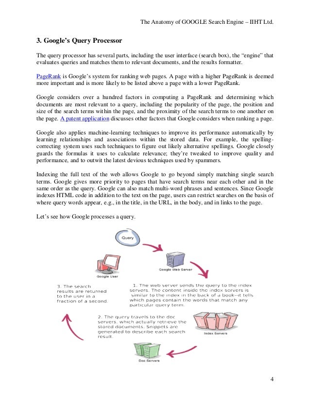 The Anatomy of GOOGLE Search Engine