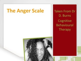 Taken From Dr D. Burns Cognitive Behavioural Therapy The Anger Scale 