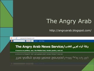 The Angry Arab
http://angryarab.blogspot.com/
 