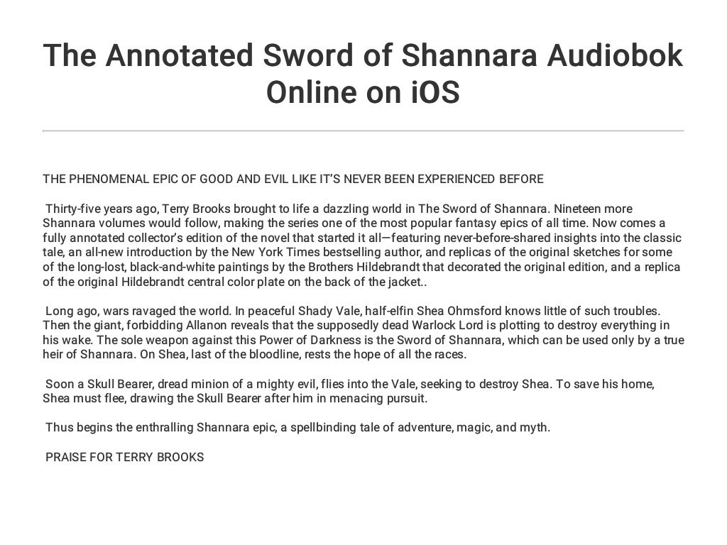 download sword of shannara audio book download sword of shannara audio book