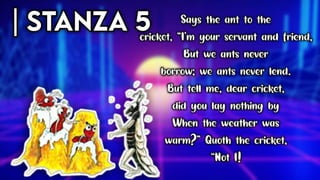The Ant and The Cricket (Class 8) Powerpoint Presentation by Bhim Kumar