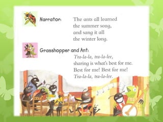 The Ant and The Grasshopper - scanned pages from the book