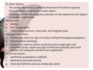 Used to gauge the risk of preterm birth for client hospitalized with PTLPreprocedure:1. Assist the client in assuming the lithotomy position 2. Gather the equipmentsg. Oral glucose tolerance test (OGTT or GTT)Blood glucose greater than or equal to 140 indicates an abnormal screen, and the 3 hour GTT is indicated