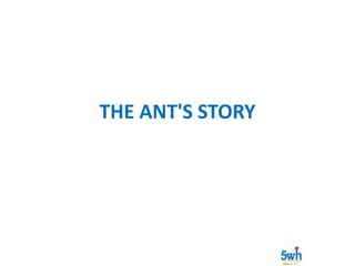 THE ANT'S STORY

 