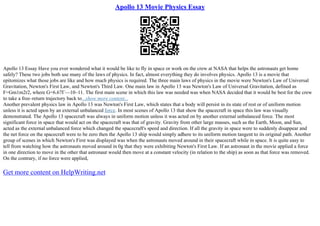 The Apollo 13 | PDF