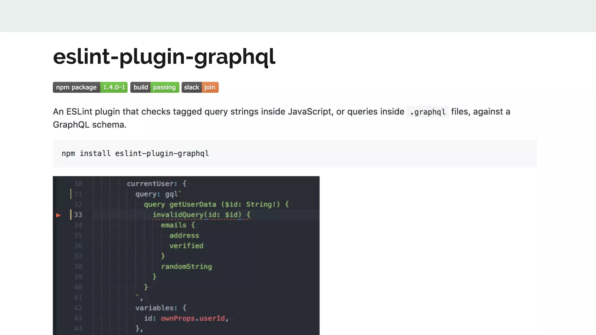 eslint-plugin-graphql
 