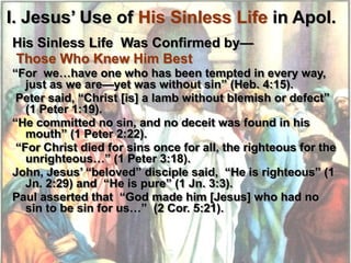 Biblical Apologetics The Apologetics of Jesus.pptx
