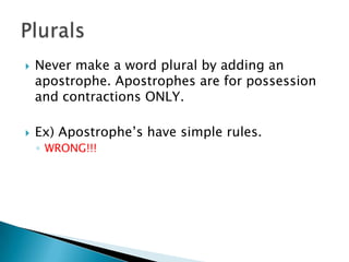 The apostrophe | PPTX