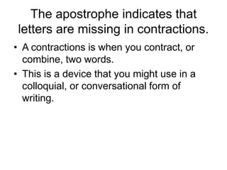 The Apostrophe | PPTX