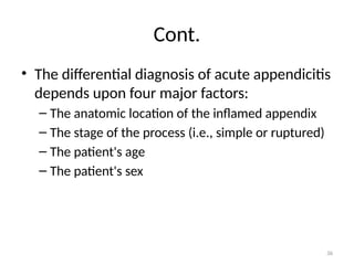 Appendix:- anatomy, physiology & disease | PPTX