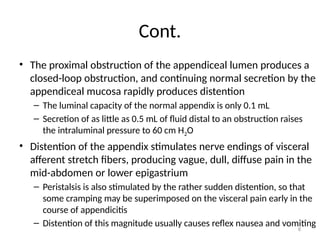 Appendix:- anatomy, physiology & disease | PPTX