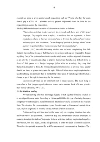 Reflet For Compaining The application of communicative activities to develop speaking skills ...