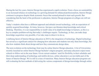 The Application of Digital Technology in the Furniture Design and ...