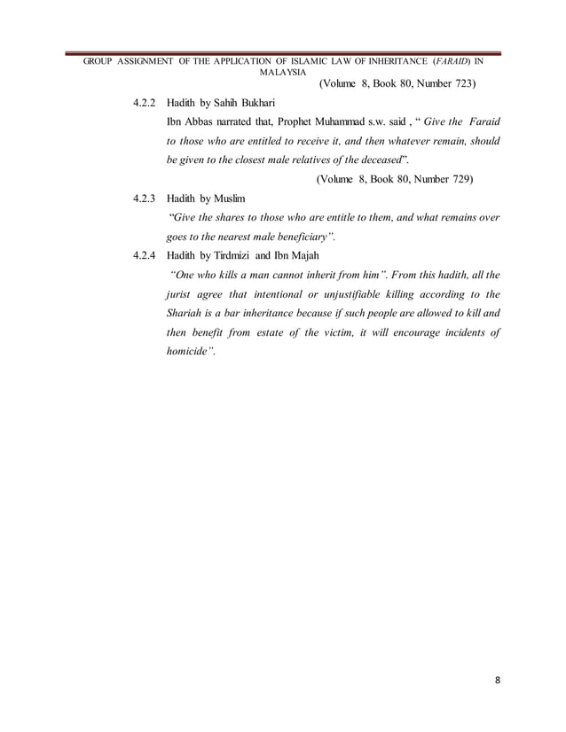 Islamic law of inheritance (faraid) in malaysia | DOCX | Islam ...