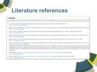 Literature references
 