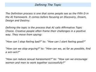 The appreciative inquiry pack | PPTX