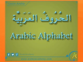 The Arabic Alphabet.