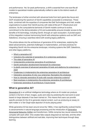 The architecture of Generative AI for enterprises.pdf