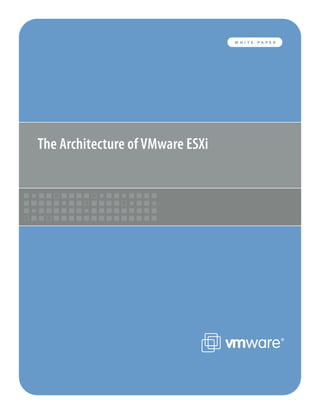 WHITE   PAPER




The Architecture of VMware ESXi
 