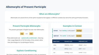 Zero Allomorph Example The_Architecture_of_Words_Understanding_English_Morphology.pptx