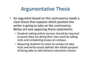 position argument essay