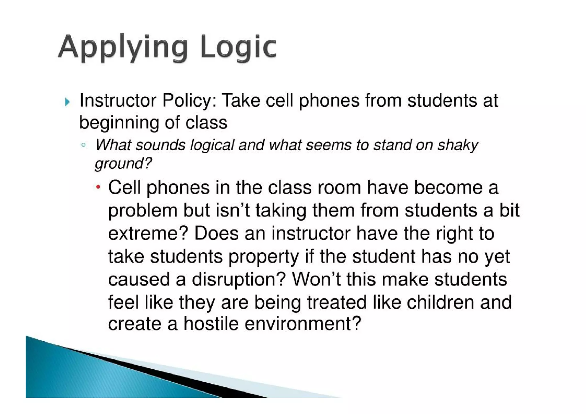 The Argumentative Speech