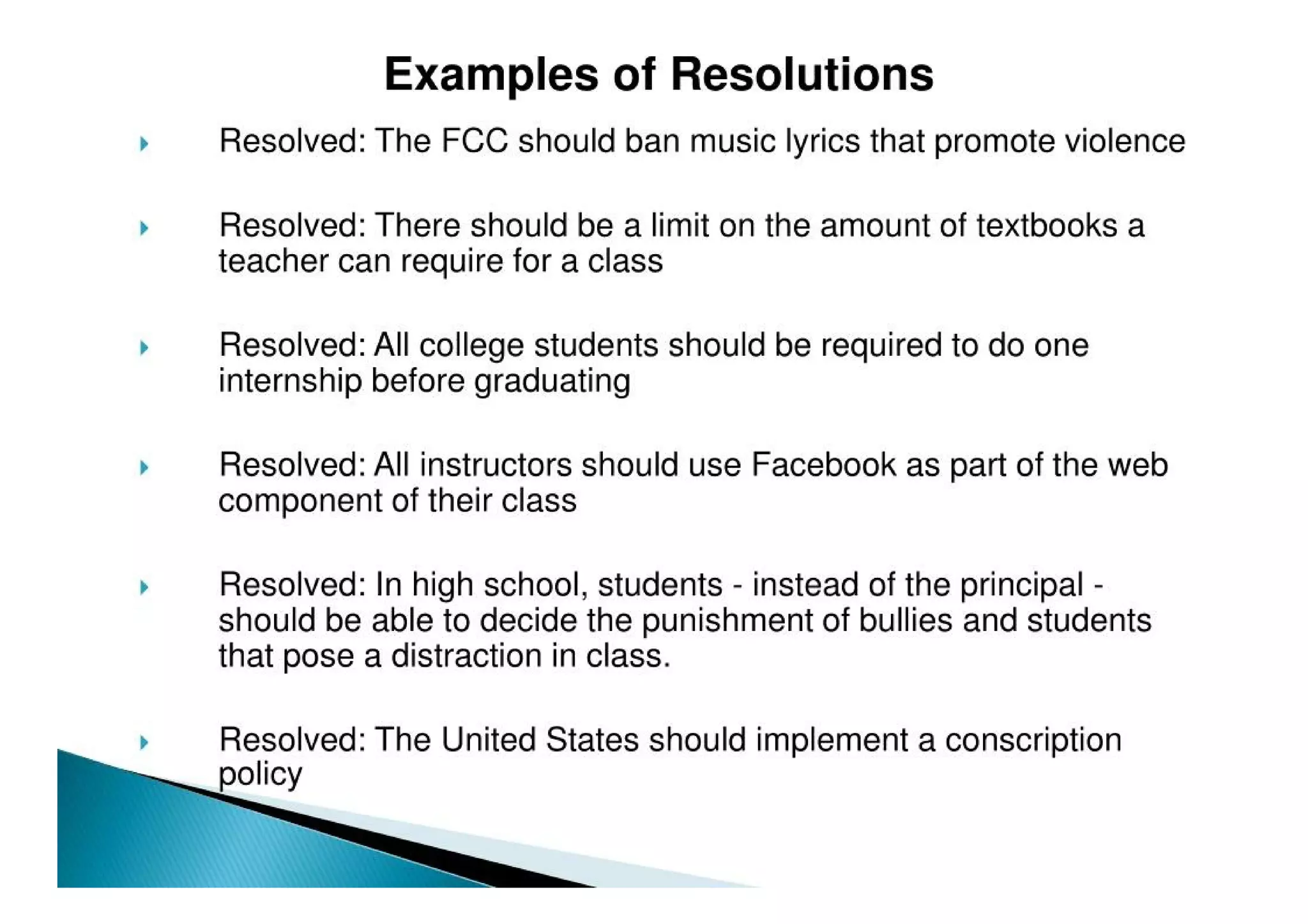 The Argumentative Speech