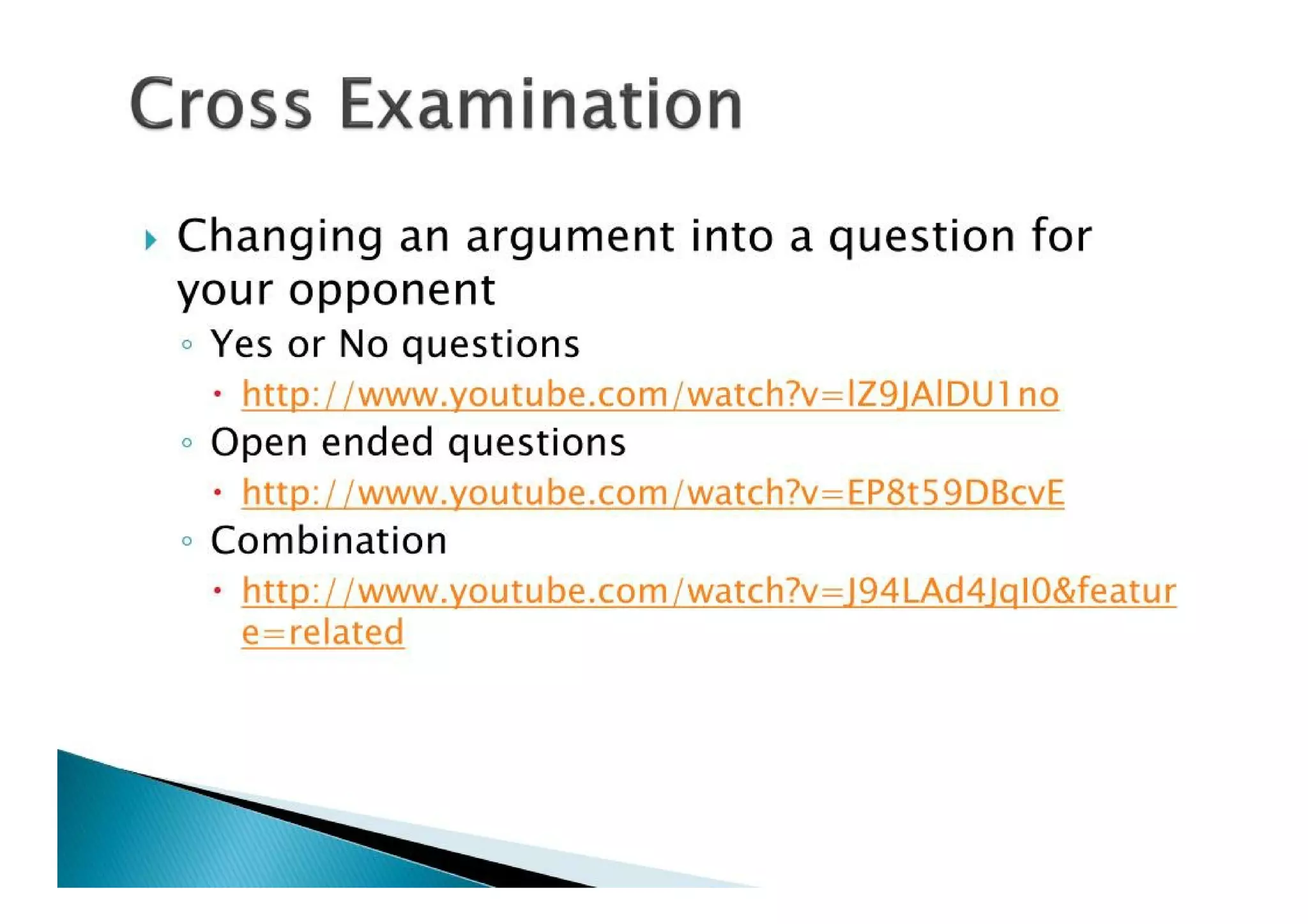 The Argumentative Speech