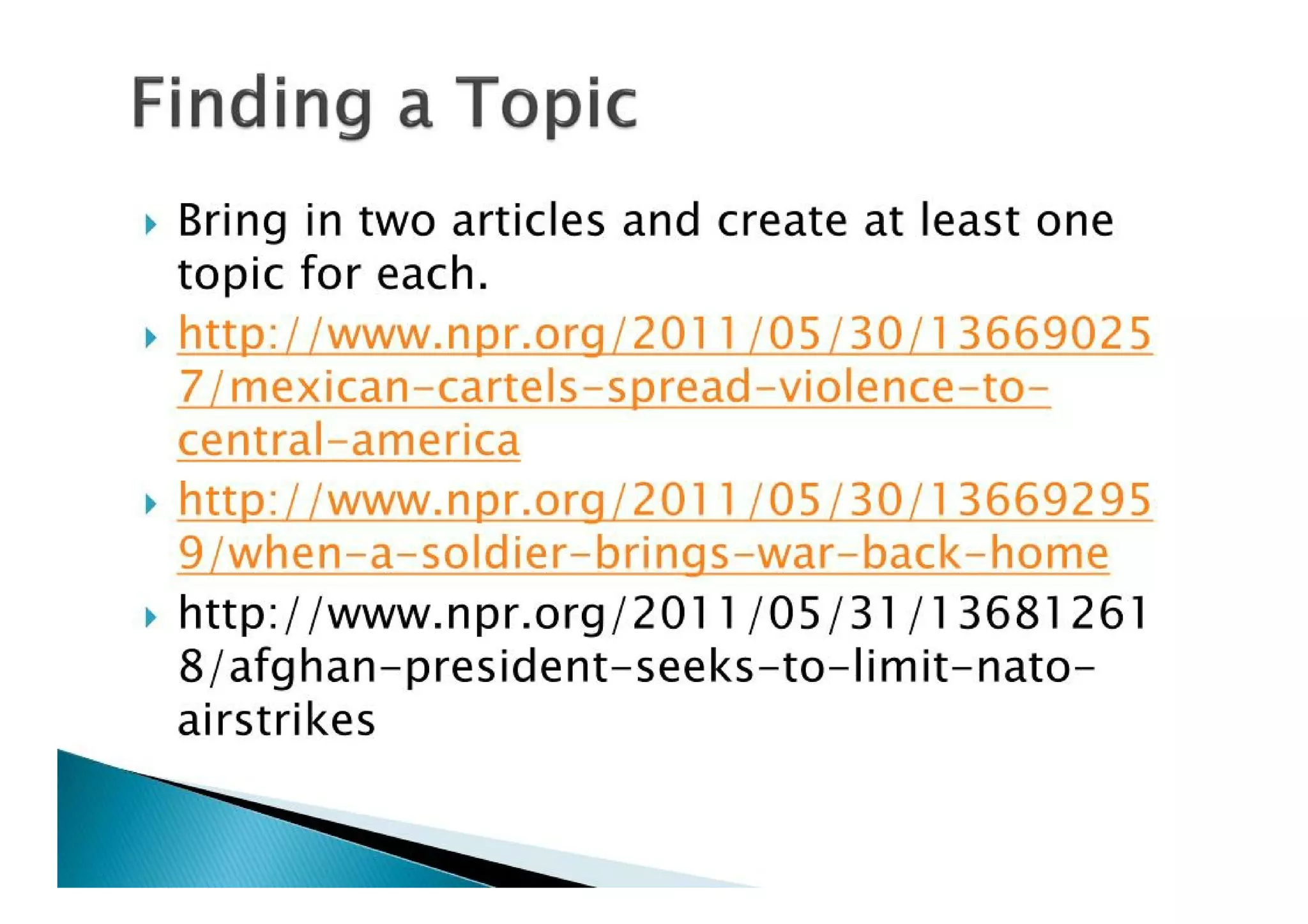 The Argumentative Speech