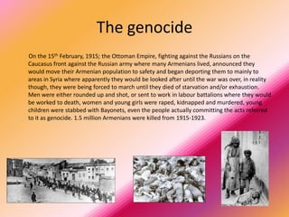 The Armenian Genocide