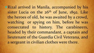 The arrival in manila | PPTX
