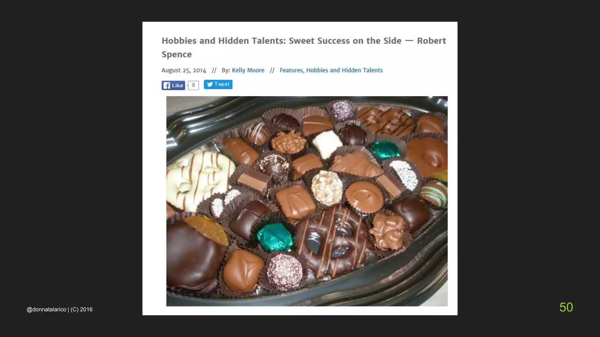 @donnatalarico | (C) 2016 50
 