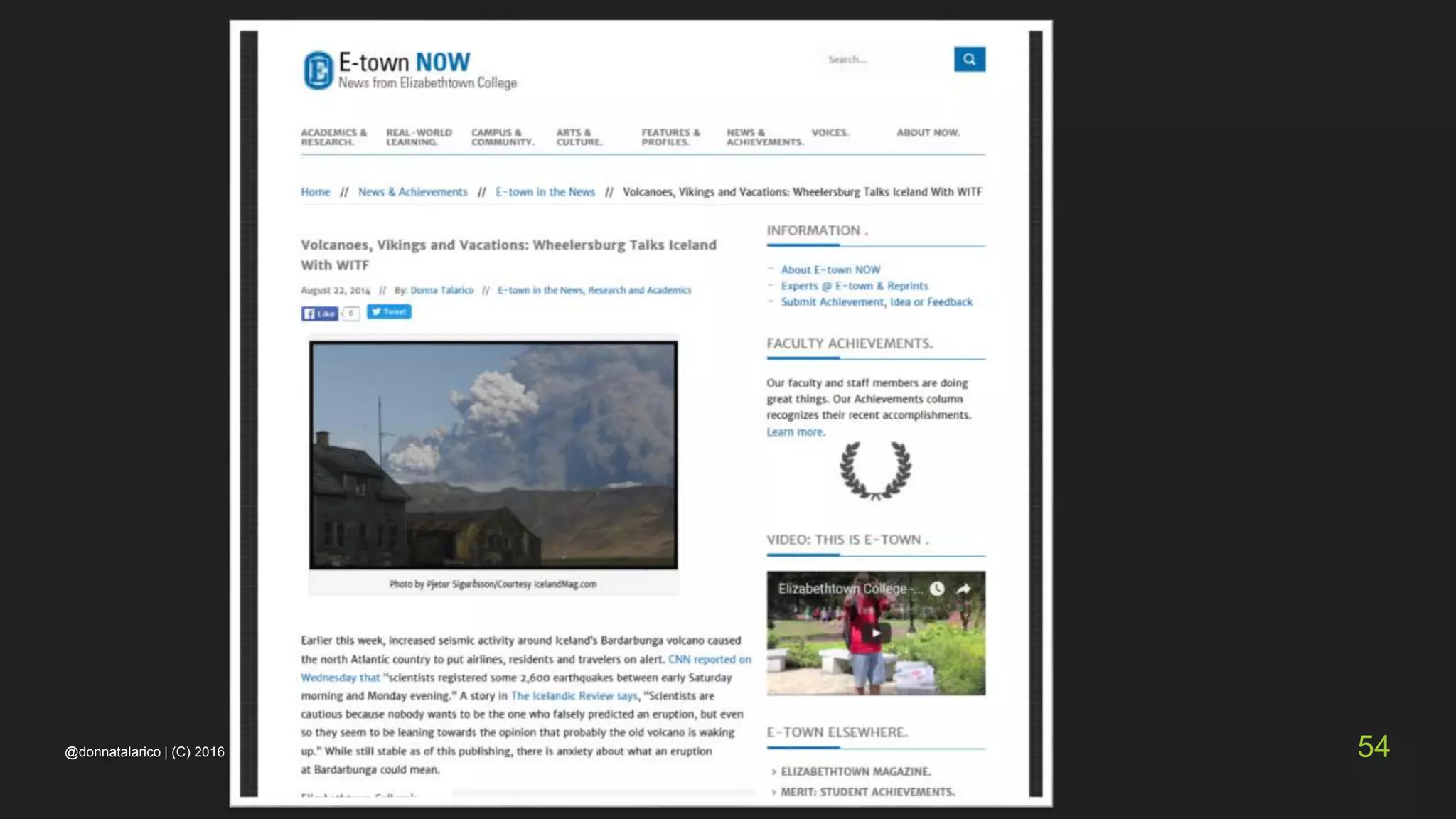 @donnatalarico | (C) 2016 54
 