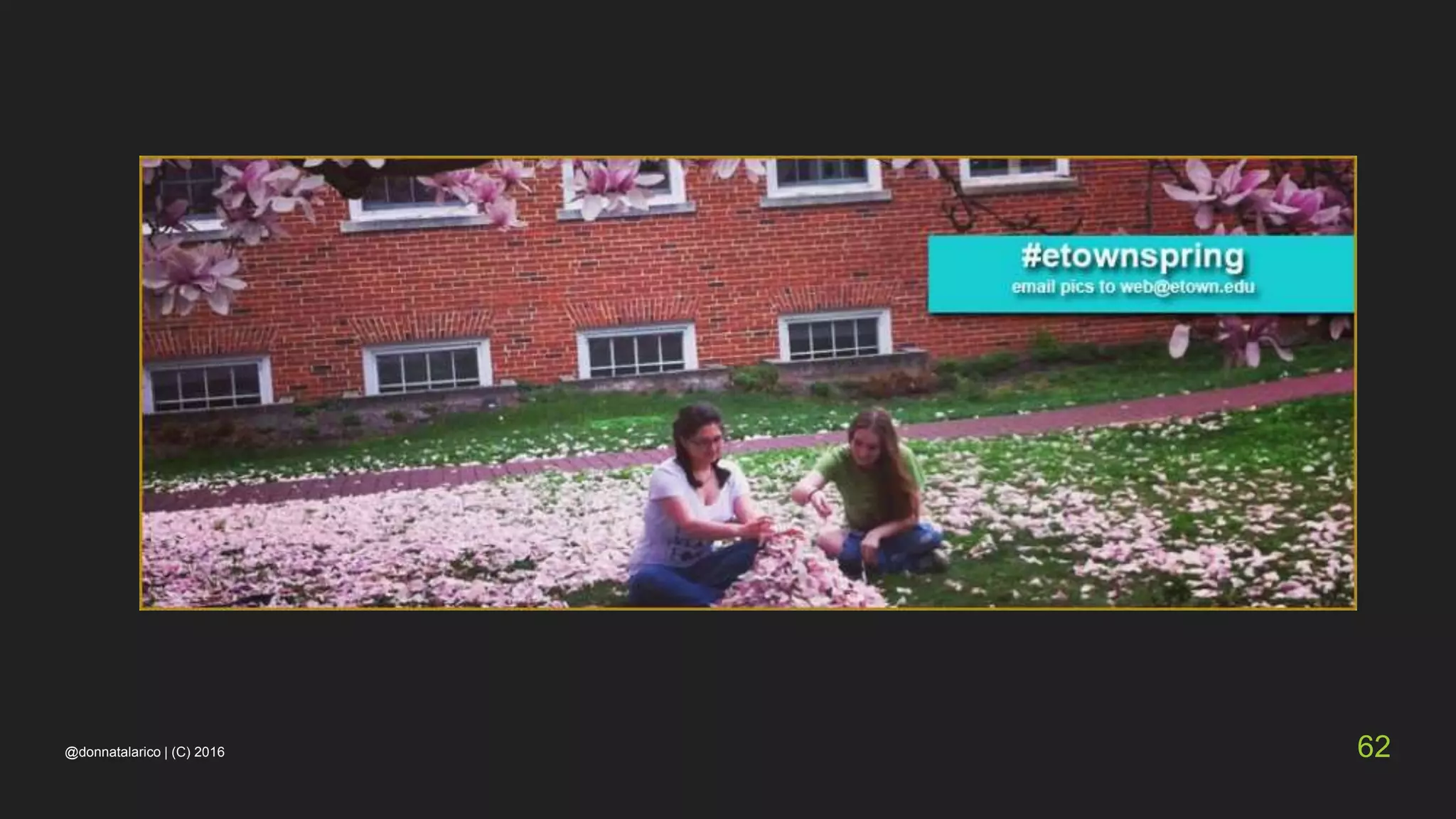 @donnatalarico | (C) 2016 62
 