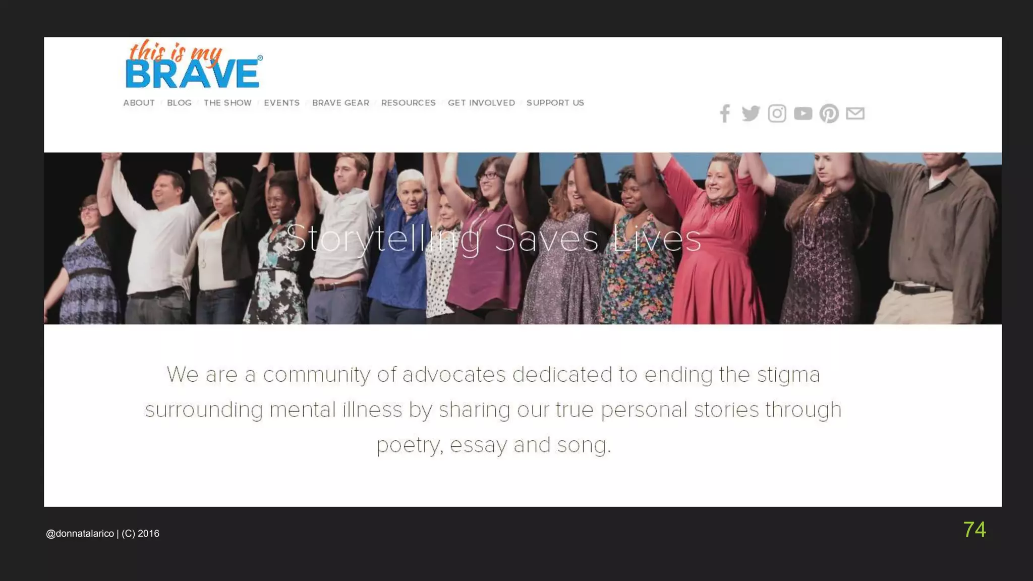 @donnatalarico | (C) 2016 74
 